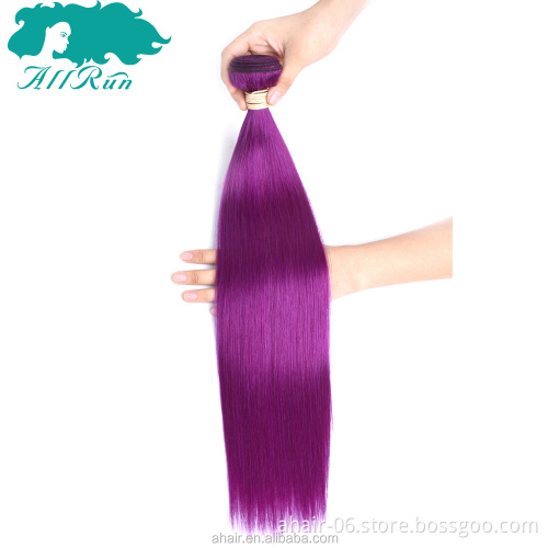 beaudiva Hair Brazilian purple Hair Weave Bundles 100% Human Hair extensions 1pc/lot brazilian bundles